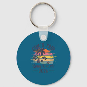 Grappige Long Beach Ca Reis Vintage Sleutelhanger