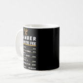 Grappige loodgieter diagnosevergoeding koffiemok (Voorkant links)