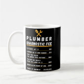 Grappige loodgieter diagnosevergoeding koffiemok (Links)