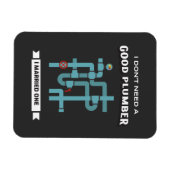 Grappige Loodgieter Echtgenoot Echtgenote Echtgeno Magneet (Horizontaal)