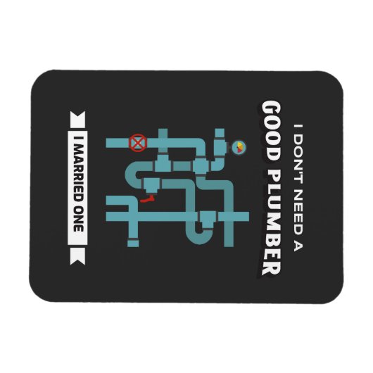 Grappige Loodgieter Echtgenoot Echtgenote Echtgeno Magneet (Horizontaal)