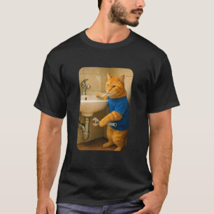 Grappige Loodgieter Kat Meme Handelaar Grappige Or T-shirt