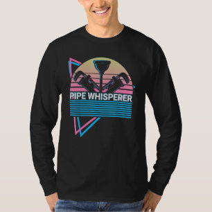 Grappige Loodgieter Loodgieterswerk Retro Pijpflui T-shirt