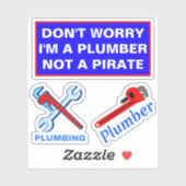 Grappige loodgietersspreuk sticker (Vel)