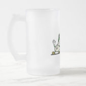 grappige lopende groenten matglas bierpul (Links)