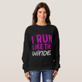 Grappige lopende offerte strijd run winded runner trui (Voorkant volledig)