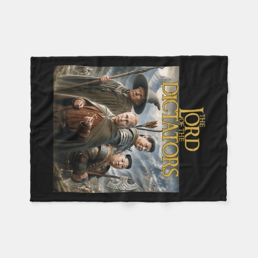 Grappige Lord Dictators Anti Poetin Trump Kim Jong Fleece Deken (Voorkant (Horizontaal))