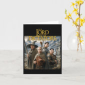 Grappige Lord Dictators Anti Poetin Trump Kim Jong Kaart (Gele Bloem)