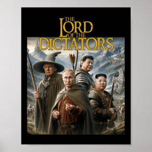 Grappige Lord Dictators Anti Poetin Trump Kim Jong Poster