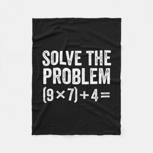 Grappige Los Het Probleem 67 Meme Zes Zeven  Fleece Deken (Voorkant)