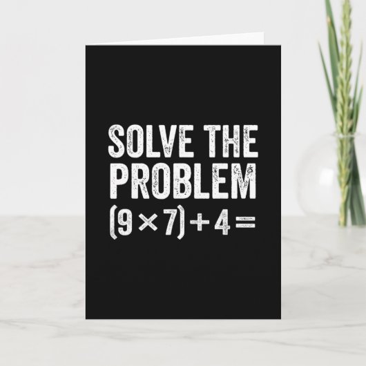 Grappige Los Het Probleem 67 Meme Zes Zeven  Kaart (Voorkant)