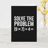 Grappige Los Het Probleem 67 Meme Zes Zeven  Kaart (Gele Bloem)