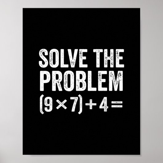 Grappige Los Het Probleem 67 Meme Zes Zeven  Poster (Voorkant)