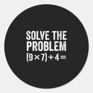 Grappige Los Het Probleem 67 Meme Zes Zeven  Ronde Sticker