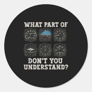 Grappige Lot Kunst Mannen Vrouwen Luchtvaart Lucht Ronde Sticker