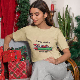 Grappige Low Energy Elf Progress Bar T-shirt
