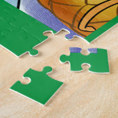 Grappige LTCartoons Ananas Pizza Strip Jigsaw  Legpuzzel (Zijkant)