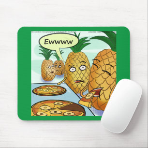 Grappige LTCartoons Ananas Pizza Strip Muismat