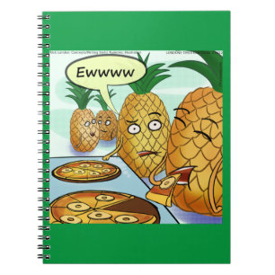 Grappige LTCartoons Ananas Pizza Strip  Notitieboek