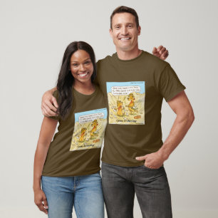 Grappige LTCartoons Hond Archeologie Cartoon T-shirt