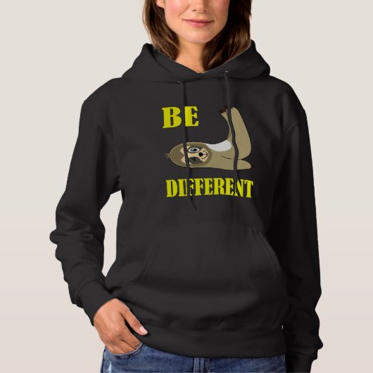 Grappige luiaard 27 hoodie (Voorkant)