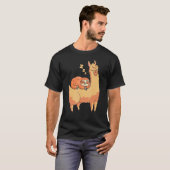 Grappige luiaard alpaca t-shirt (Voorkant volledig)