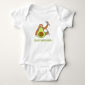 Grappige Luiaard Avocado Romper (Voorkant)