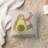 Grappige Luiaard Avocado Slothocado Kussen (Deken)