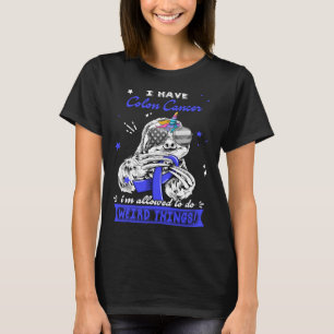 Grappige Luiaard Darmkanker Strijder T-shirt