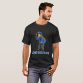 Grappige Luiaard Detective T-shirt (Voorkant volledig)