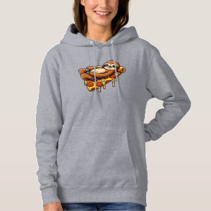 Grappige luiaard die pizza eet, Kawaii dierliefheb Hoodie