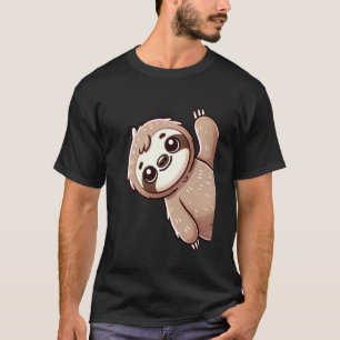Grappige luiaard die zwaait Schattige luiaards Die T-shirt