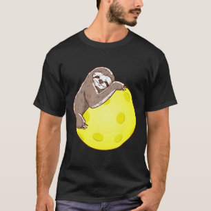 Grappige Luiaard En Pickleball Kostuum Pickleball T-shirt