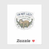 Grappige Luiaard Energiebesparende Modus Sticker | (Vel)