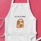 Grappige luiaard eten Burrito Standaard Schort