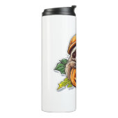 Grappige luiaard eten Pizza, Kawaii Dierenvriend C Thermosbeker (Gedraaid links)