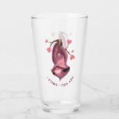 Grappige Luiaard Glas - aangepaste tekst (Achterkant)