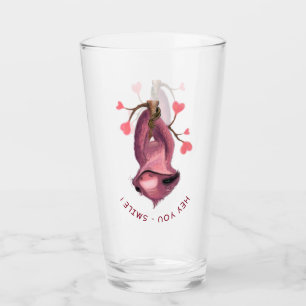Grappige Luiaard Glas - aangepaste tekst