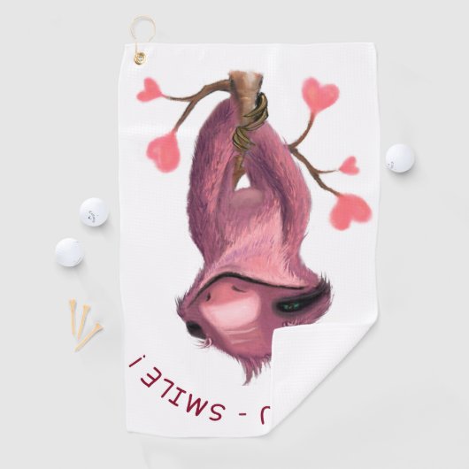 Grappige Luiaard Golf Handdoek Gift - aangepaste t (Insitu)