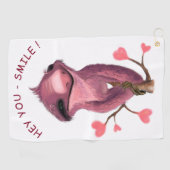 Grappige Luiaard Golf Handdoek Gift - aangepaste t (Horizontaal)