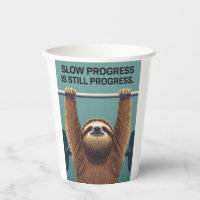 Grappige Luiaard Gym Motivatie Poster - Trage Voor