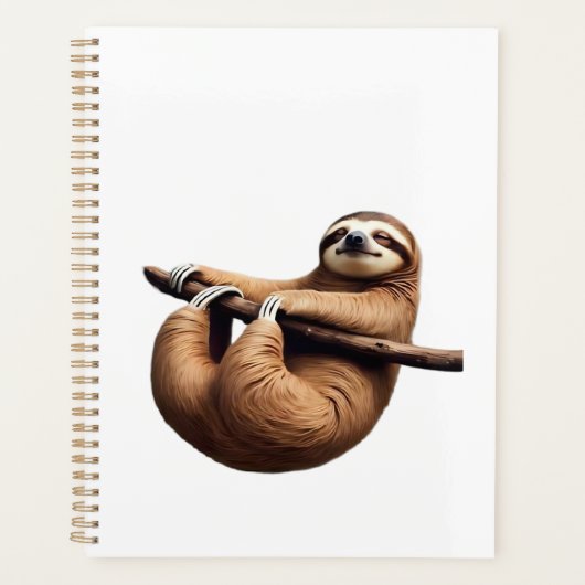 Grappige luiaard in een boom � Maak het gewoon tot Planner (Voorkant)