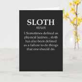 Grappige Luiaard Kaarten Dier Langzaam Lui Ontspan (Gele Bloem)