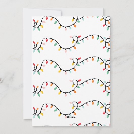 Grappige luiaard kerst feestdagenkaart (Achterkant)