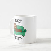 Grappige luiaard koffiemok (Voorkant links)