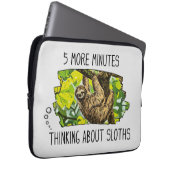Grappige luiaard laptophoes laptop sleeve (Voorkant Rechts)