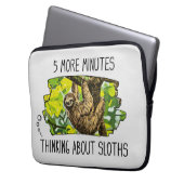 Grappige luiaard laptophoes laptop sleeve (Voorkant Links)