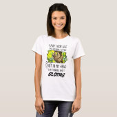 Grappige Luiaard Liefhebber T-shirt (Voorkant volledig)