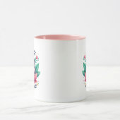 Grappige luiaard liefhebbers woord kunst mok (Midden)