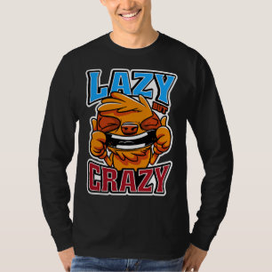 Grappige luiaard lui maar gek t-shirt